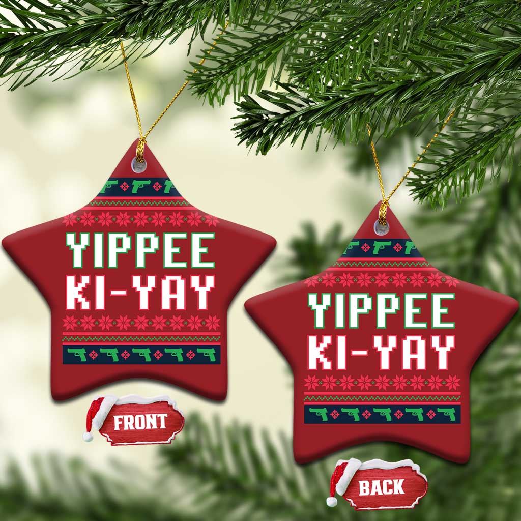 Funny Christmas Nakatomi Plaza Yipee Ki-Yay Christmas Ornament TS09