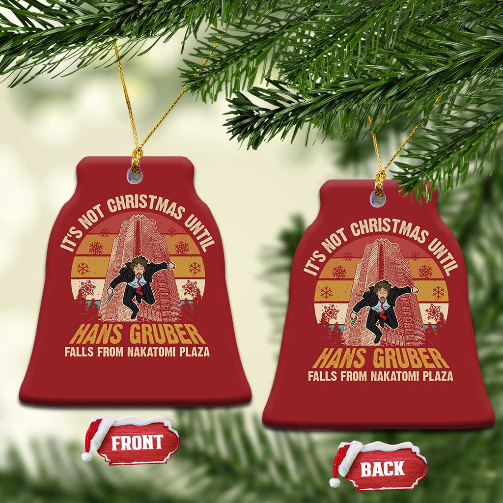 Funny Nakatomi Plaza Christmas Ornament It's Not Christmas Until Hans Gruber Falls TS09