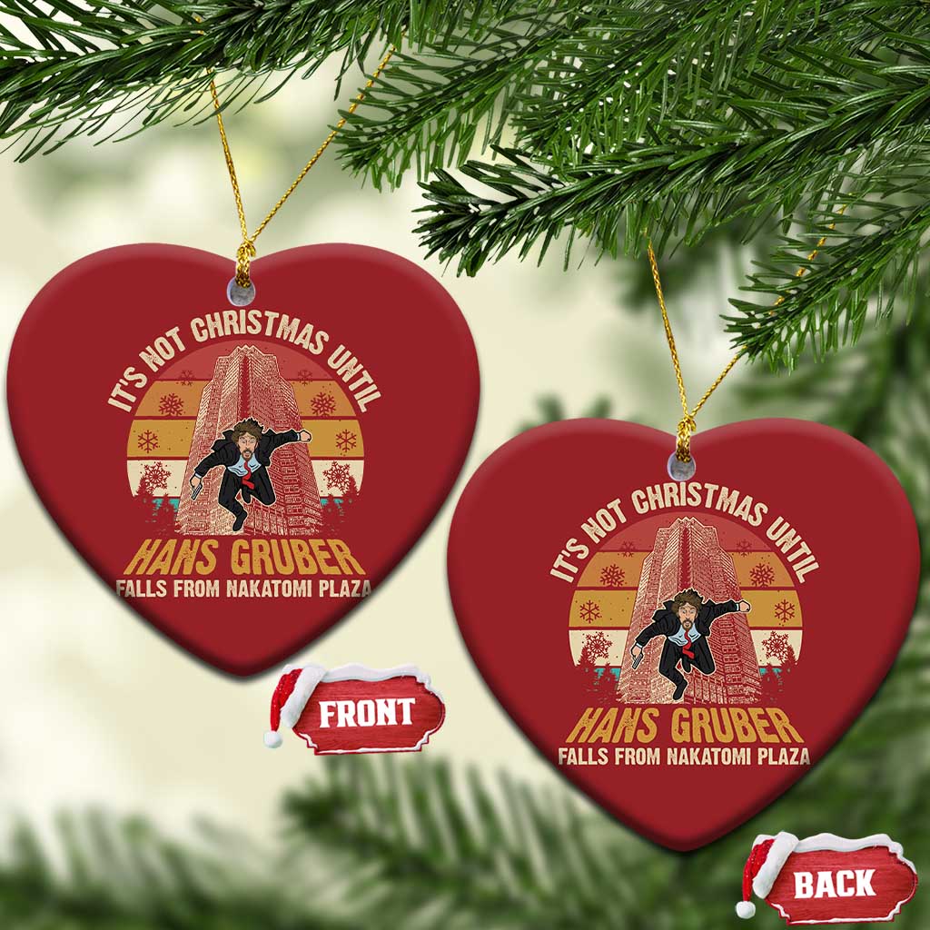 Funny Nakatomi Plaza Christmas Ornament It's Not Christmas Until Hans Gruber Falls TS09