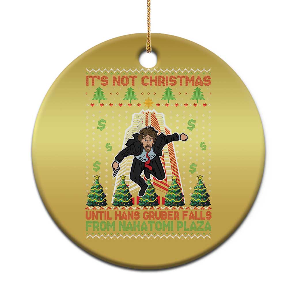 Xmas Nakatomi Plaza Christmas Ornament It's Not Christmas Until Hans Gruber Falls TS09