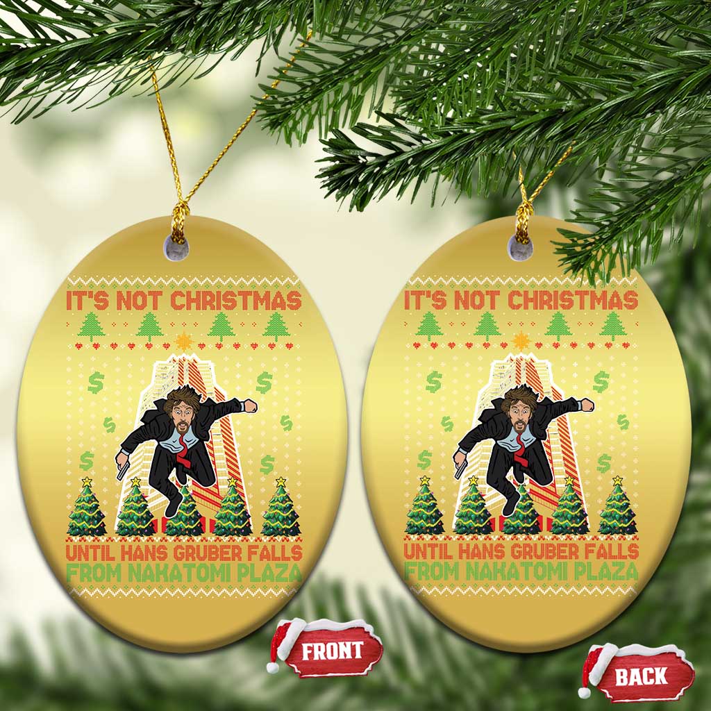 Xmas Nakatomi Plaza Christmas Ornament It's Not Christmas Until Hans Gruber Falls TS09