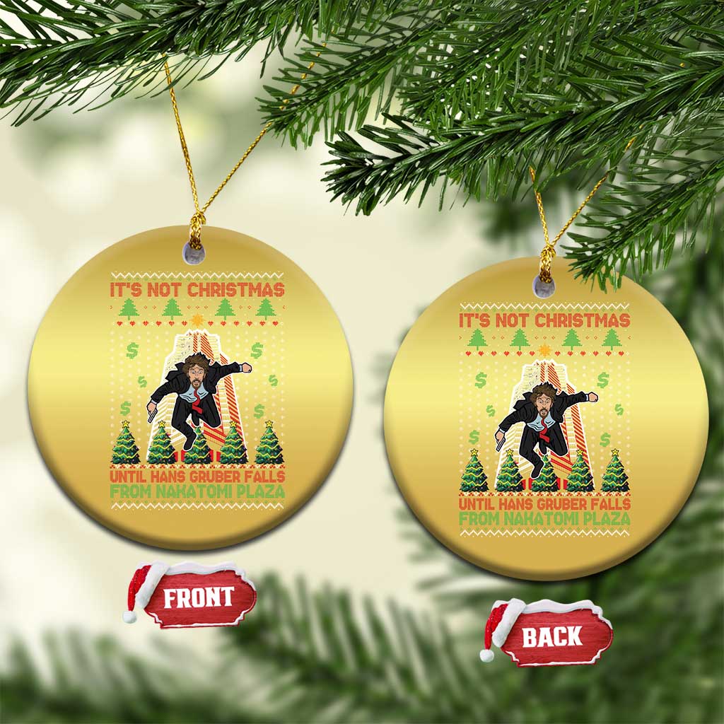 Xmas Nakatomi Plaza Christmas Ornament It's Not Christmas Until Hans Gruber Falls TS09
