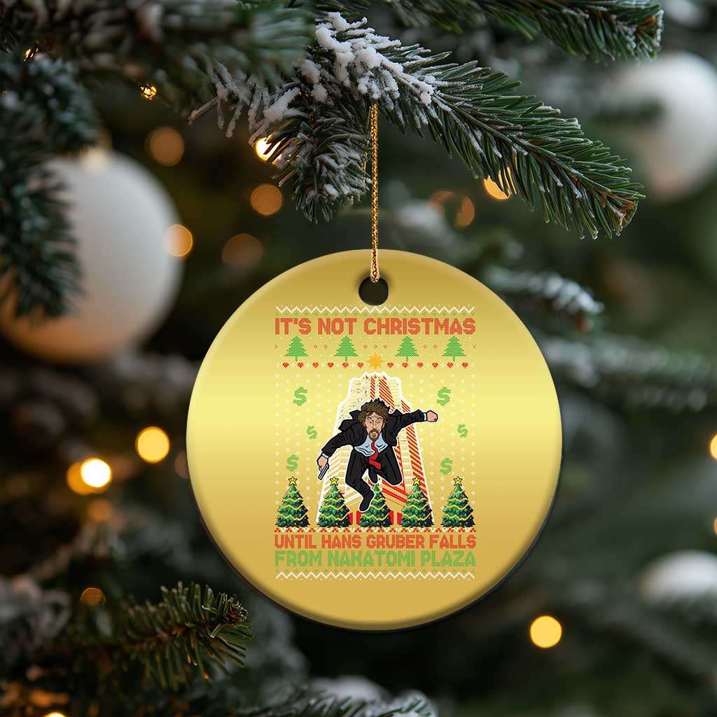 Xmas Nakatomi Plaza Christmas Ornament It's Not Christmas Until Hans Gruber Falls TS09