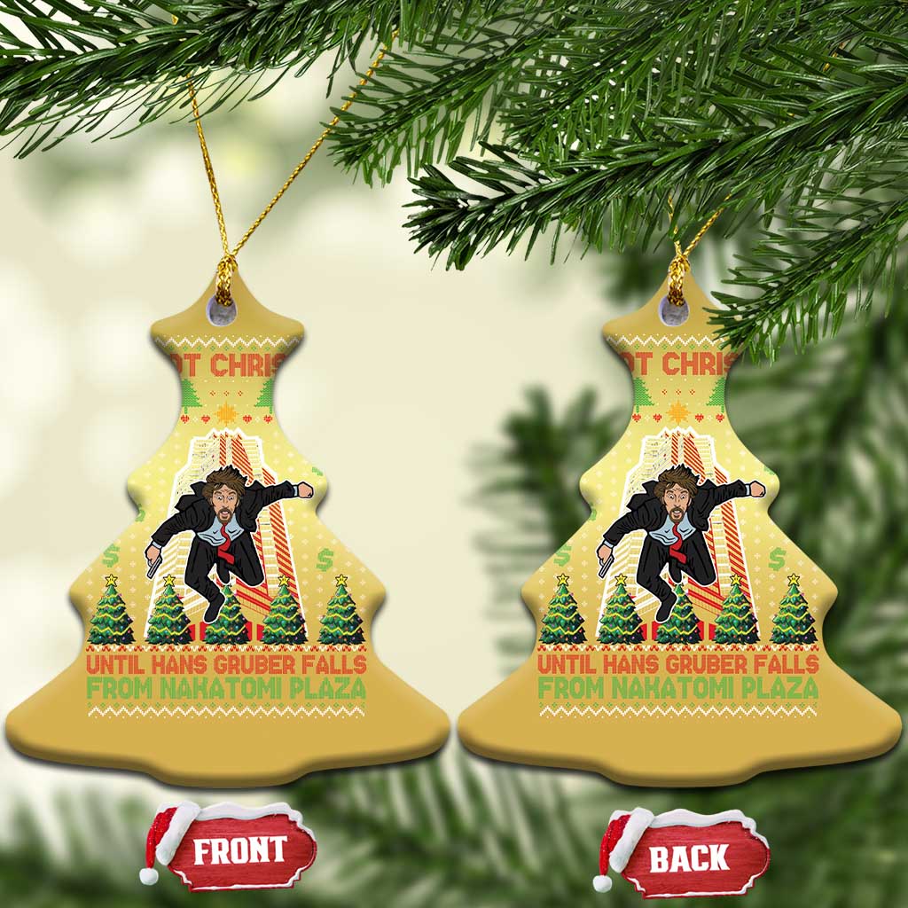 Xmas Nakatomi Plaza Christmas Ornament It's Not Christmas Until Hans Gruber Falls TS09