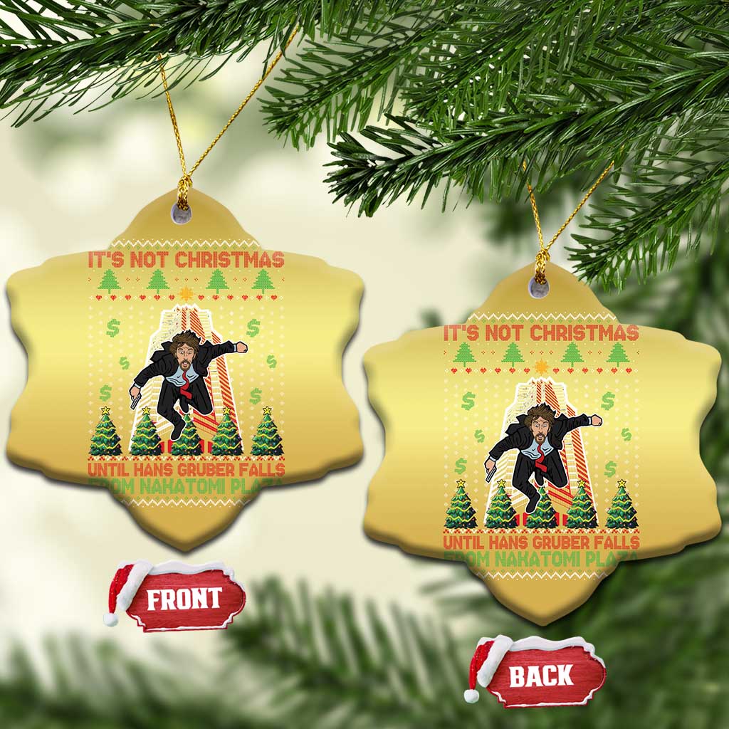 Xmas Nakatomi Plaza Christmas Ornament It's Not Christmas Until Hans Gruber Falls TS09