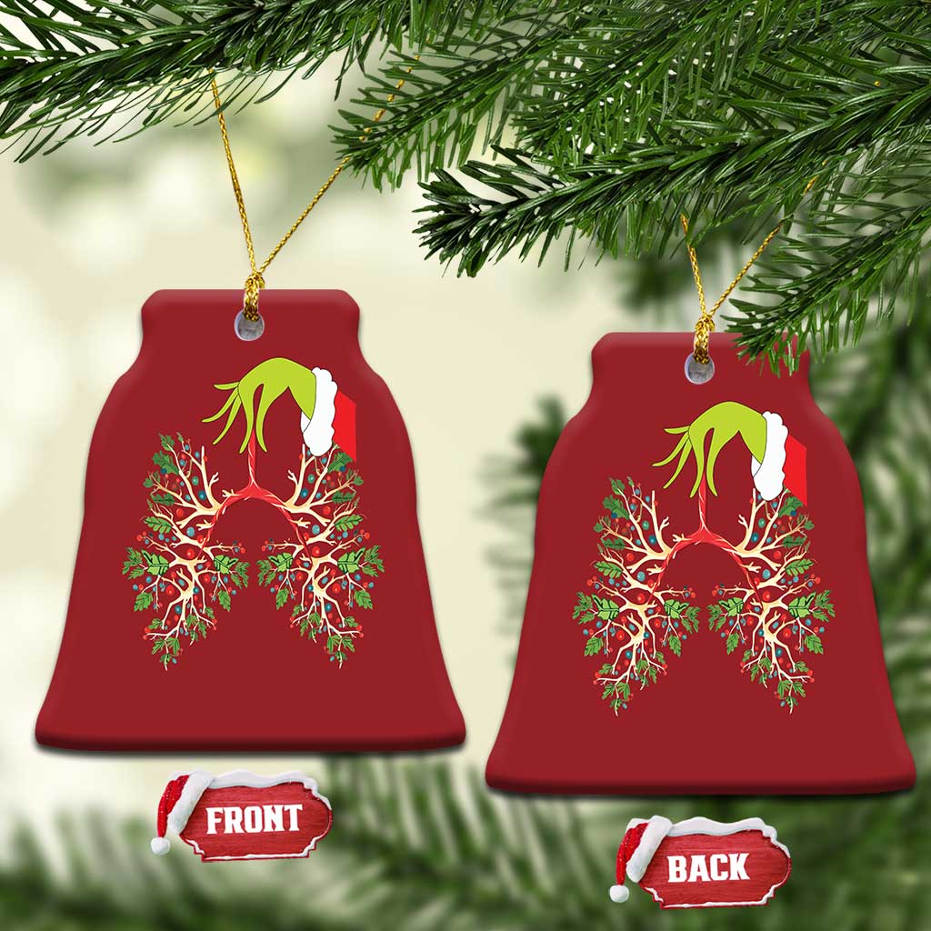 Respiratory Therapy Lung Christmas Therapist Christmas Ornament TS09