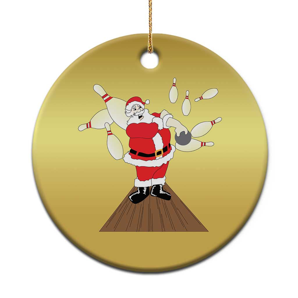 Xmas Bowling Christmas Ornament Funny Santa Playing Bowling Merry Christmas TS09