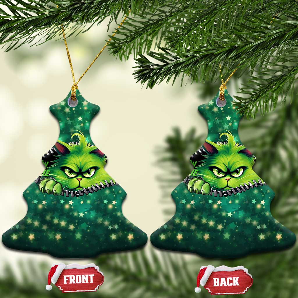 Funny Xmas Cat Ew People Christmas Ornament TS09