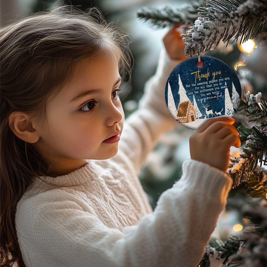 Thank You Gifts Christmas Ornament You Are Truly Appreciated TS09