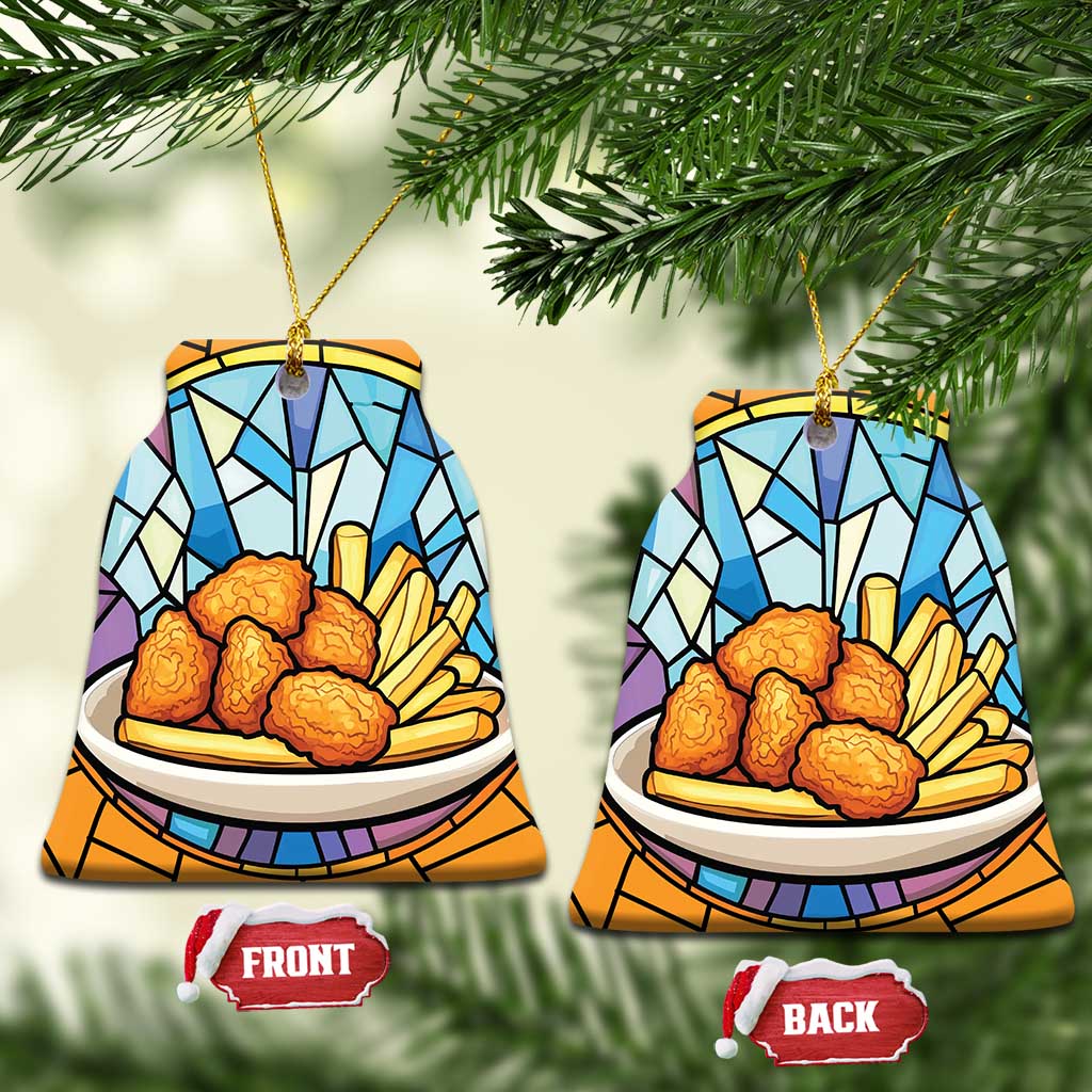 Funny Xmas Chicken Nugget Food Lover Christmas Ornament TS09