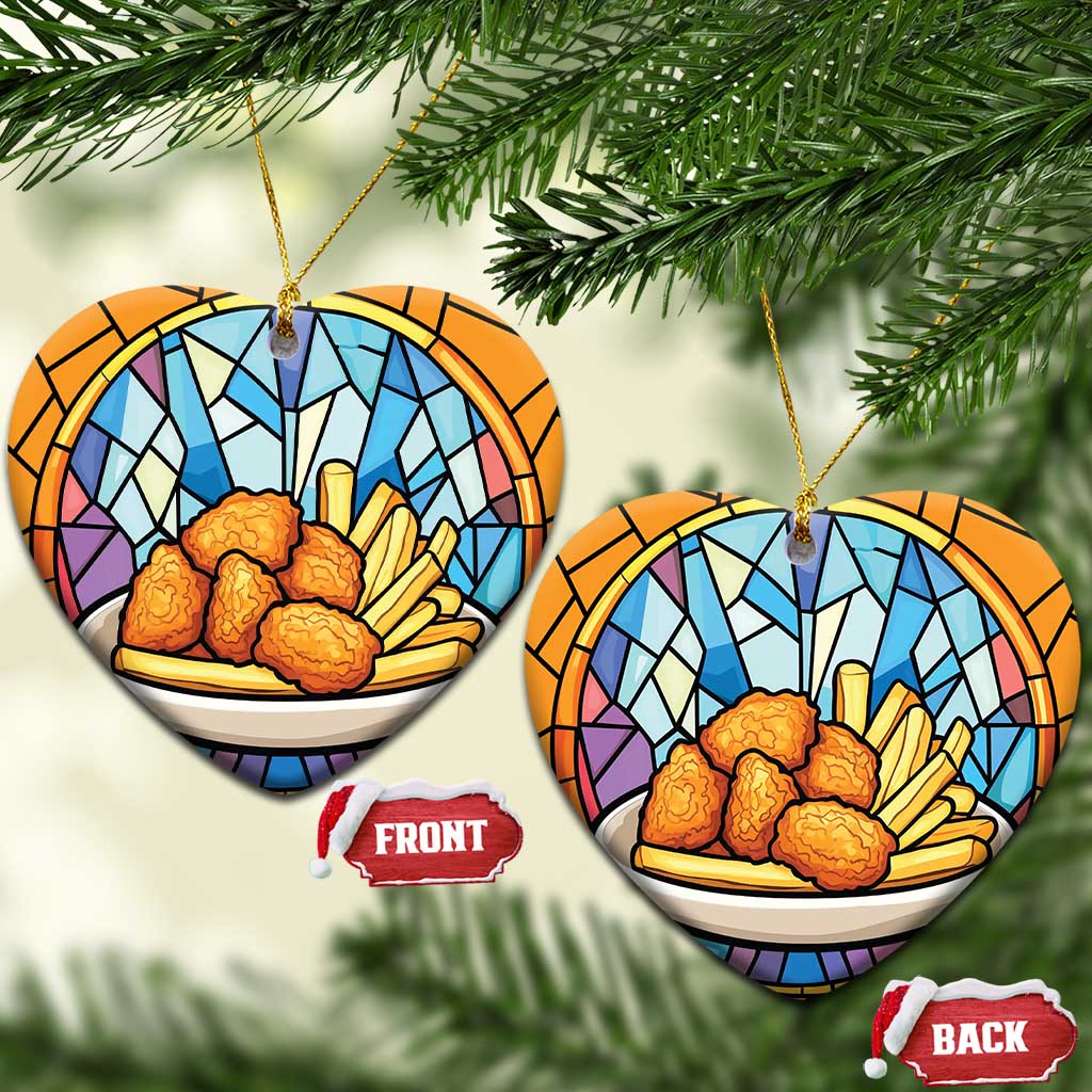 Funny Xmas Chicken Nugget Food Lover Christmas Ornament TS09