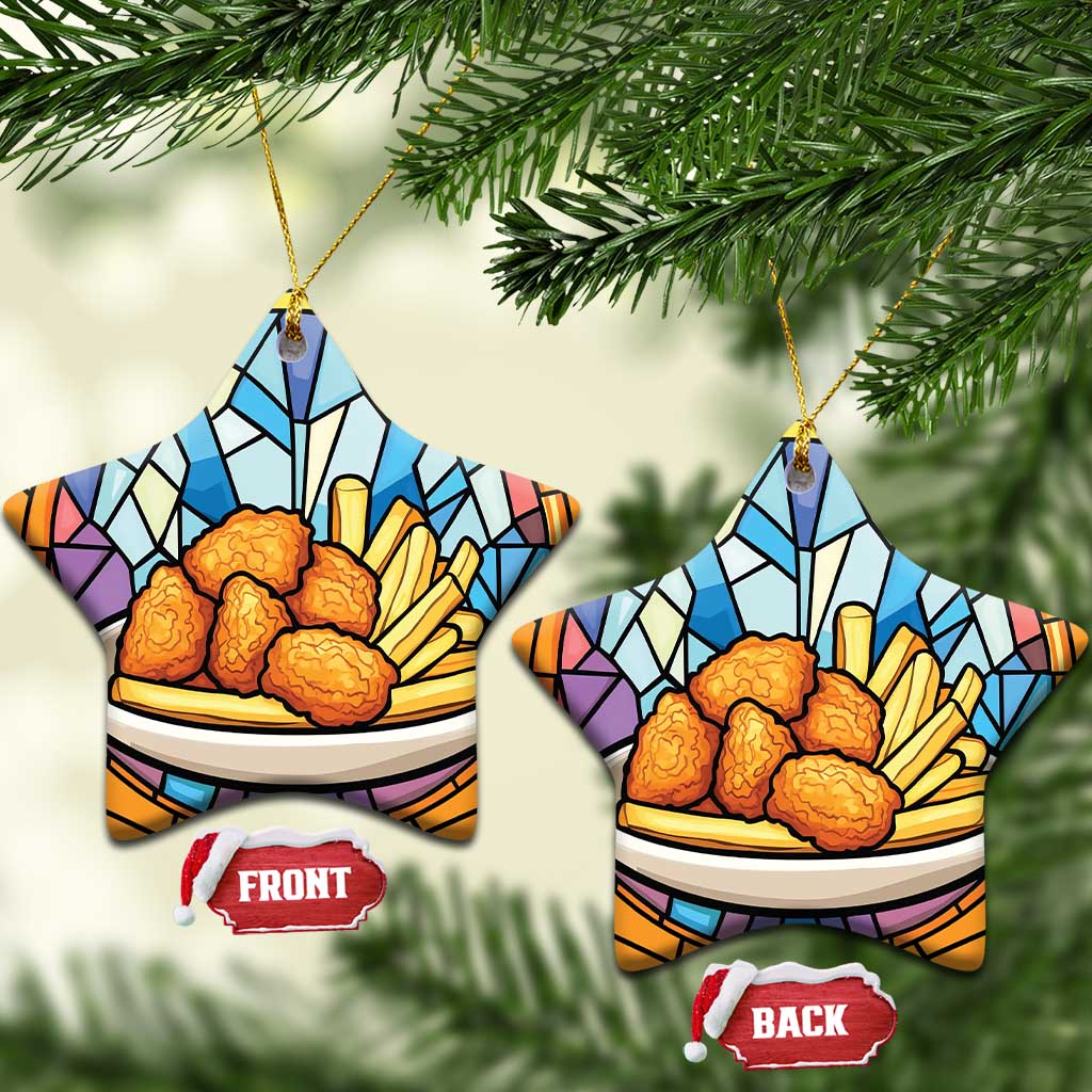 Funny Xmas Chicken Nugget Food Lover Christmas Ornament TS09