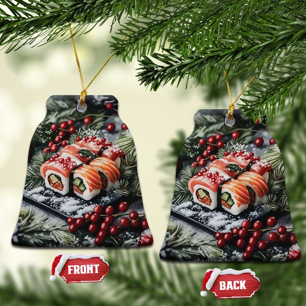 Funny Xmas Sushi Japan Food Lover Christmas Ornament TS09