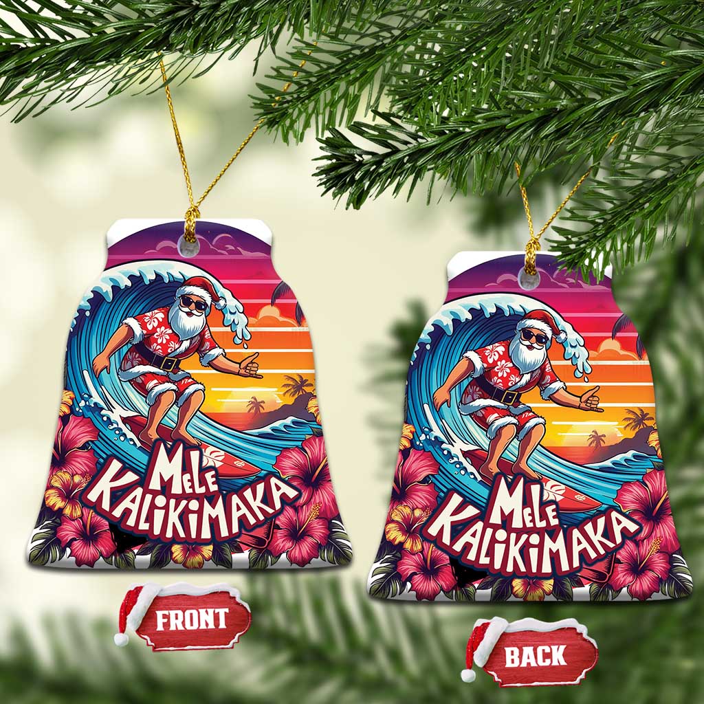 Xmas In Hawaii Christmas Ornament Hawaiian Santa Beach Lover TS09