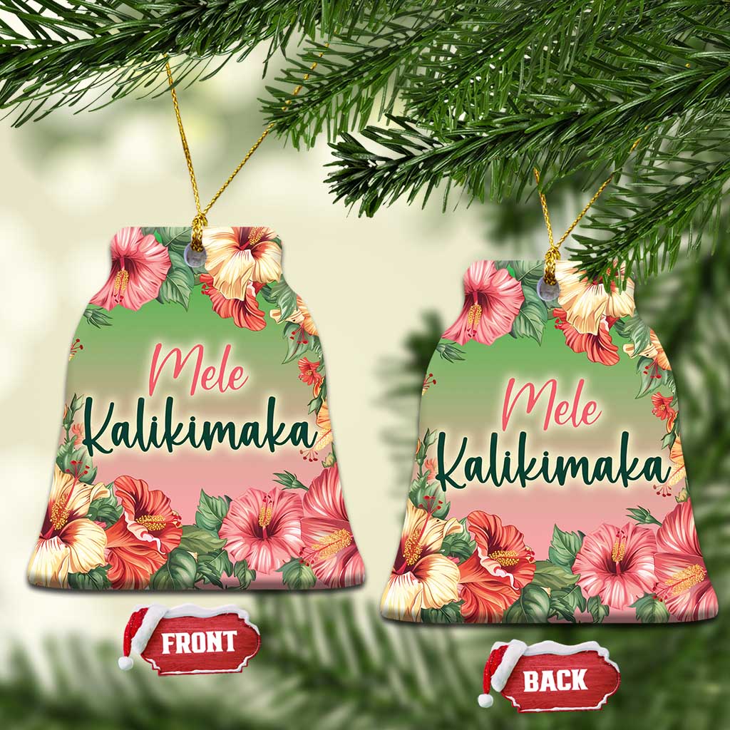 Xmas In Hawaii Christmas Ornament Mele Kalikimaka Beach Hibiscus TS09