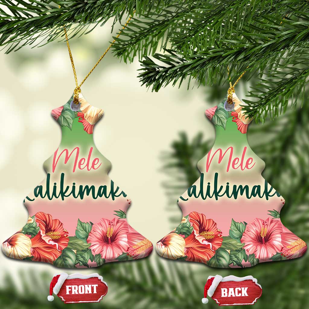 Xmas In Hawaii Christmas Ornament Mele Kalikimaka Beach Hibiscus TS09