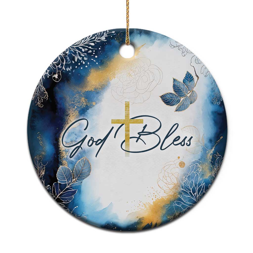 God Bless Christian Christmas Ornament TS09