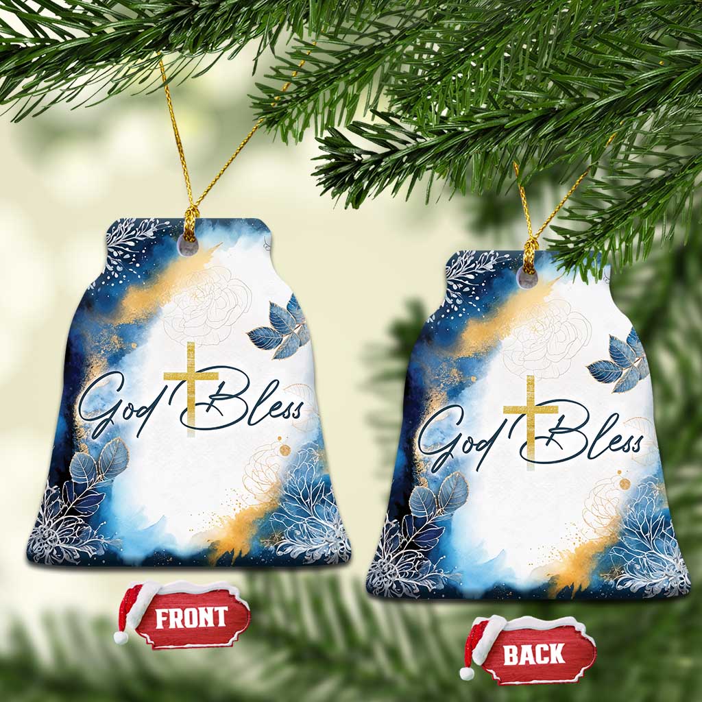 God Bless Christian Christmas Ornament TS09