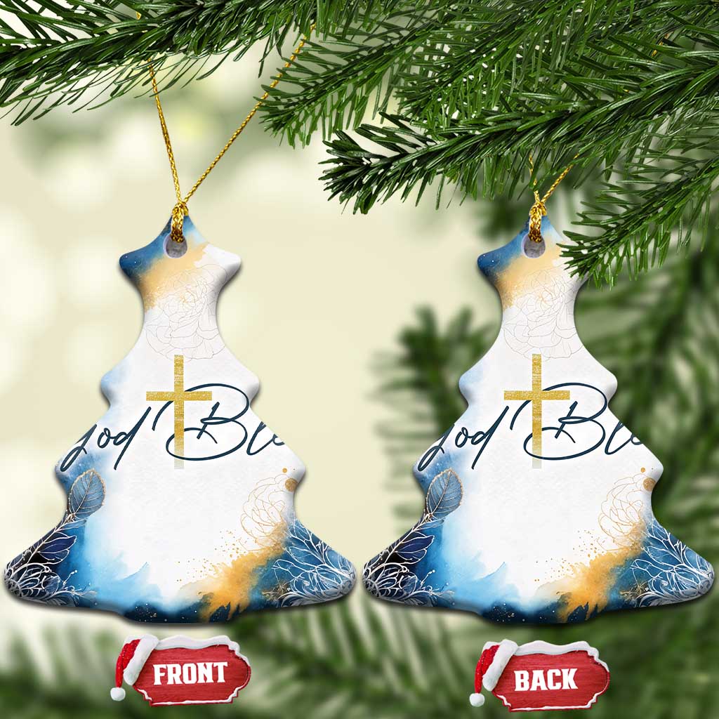 God Bless Christian Christmas Ornament TS09