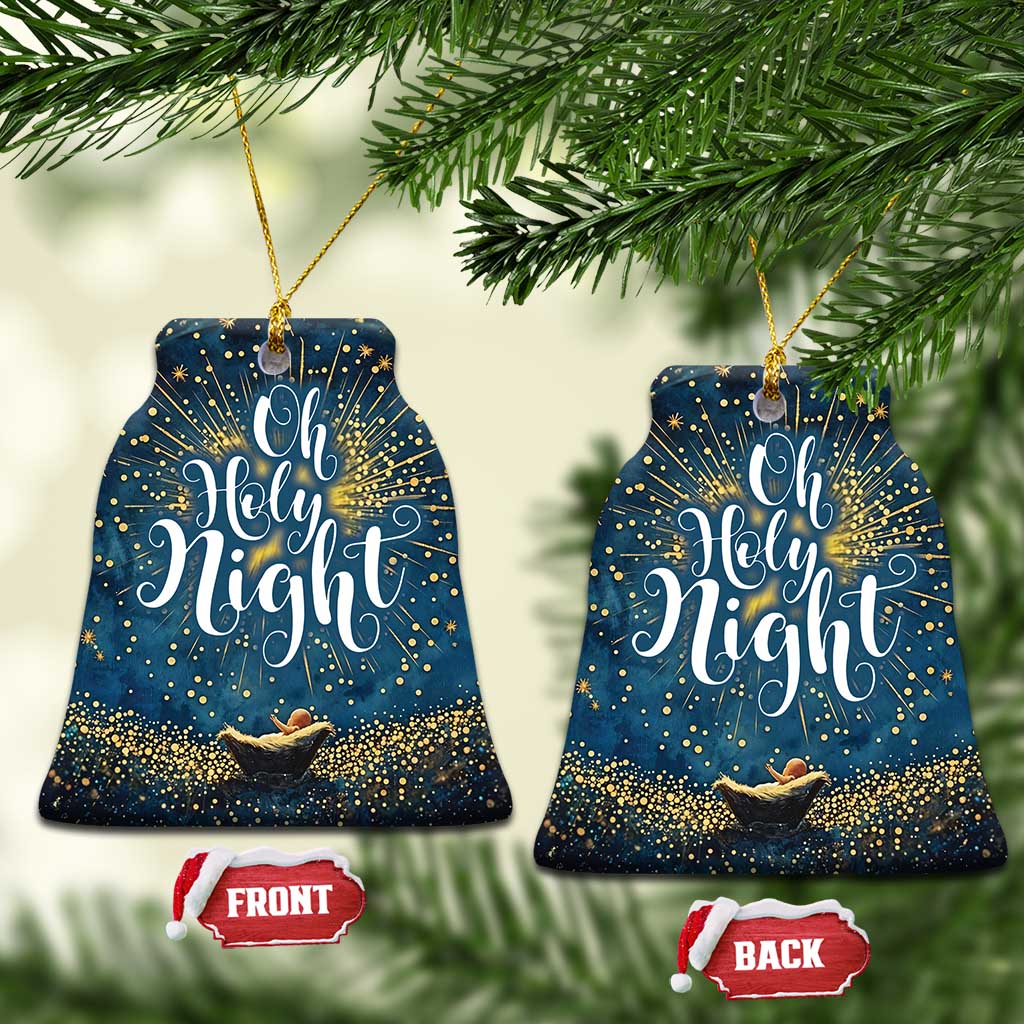 Oh Holly Night Nativity Xmas Christian Christmas Ornament TS09