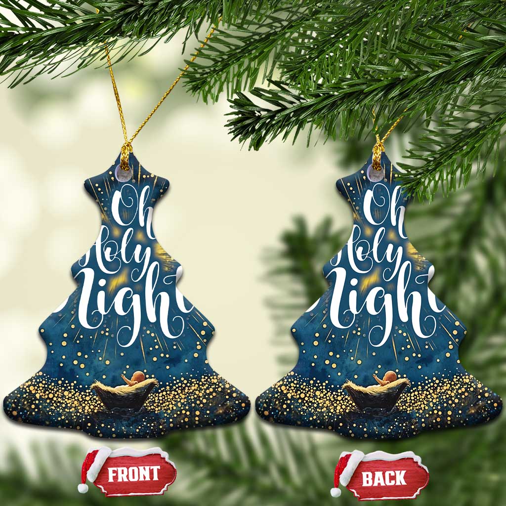 Oh Holly Night Nativity Xmas Christian Christmas Ornament TS09