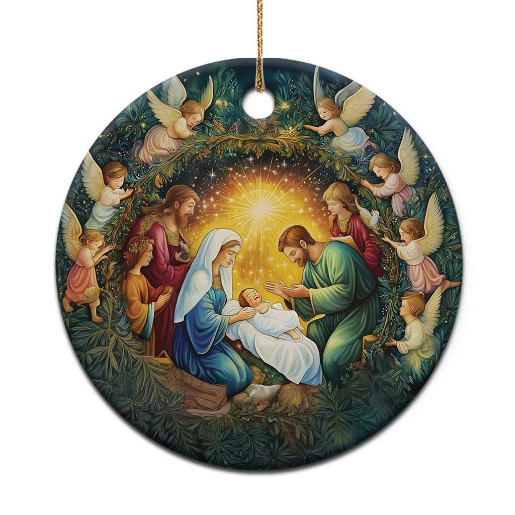 Nativity Christmas Aesthetic Christian Christmas Ornament TS09