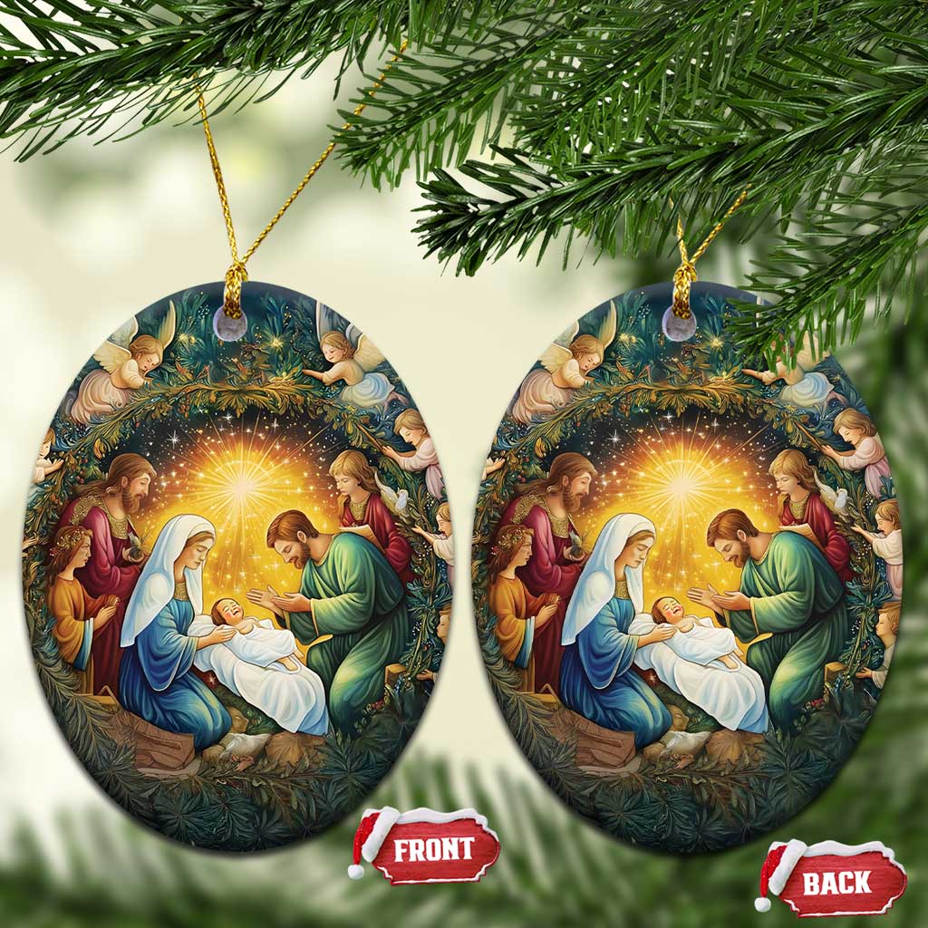 Nativity Christmas Aesthetic Christian Christmas Ornament TS09