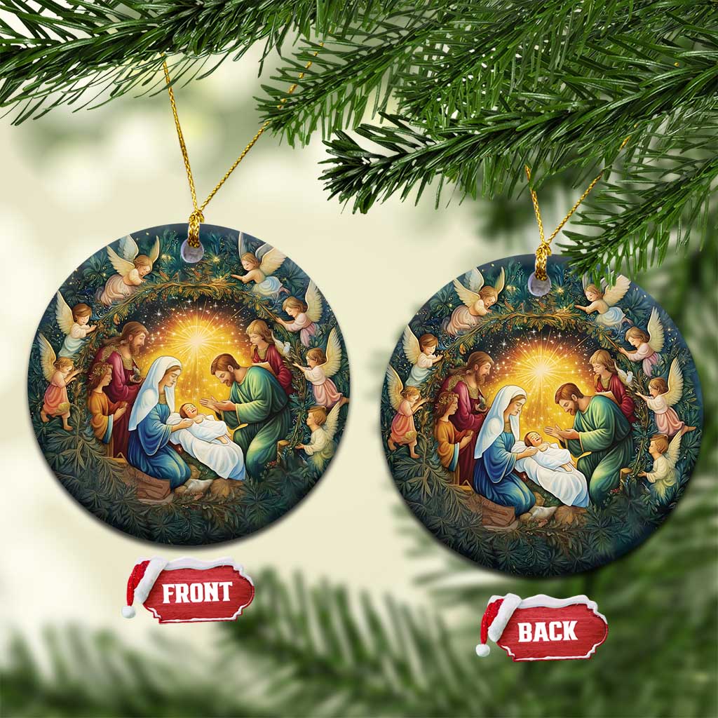 Nativity Christmas Aesthetic Christian Christmas Ornament TS09