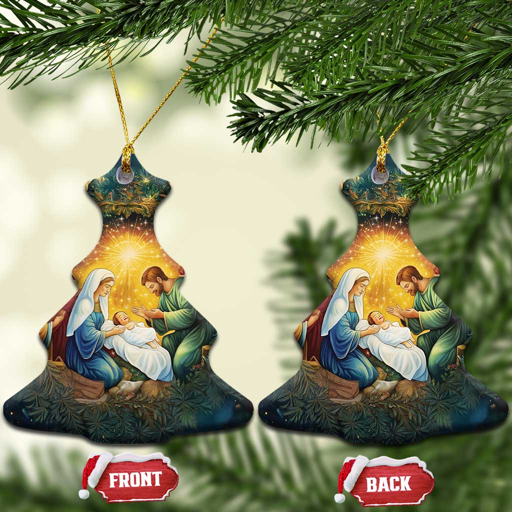 Nativity Christmas Aesthetic Christian Christmas Ornament TS09
