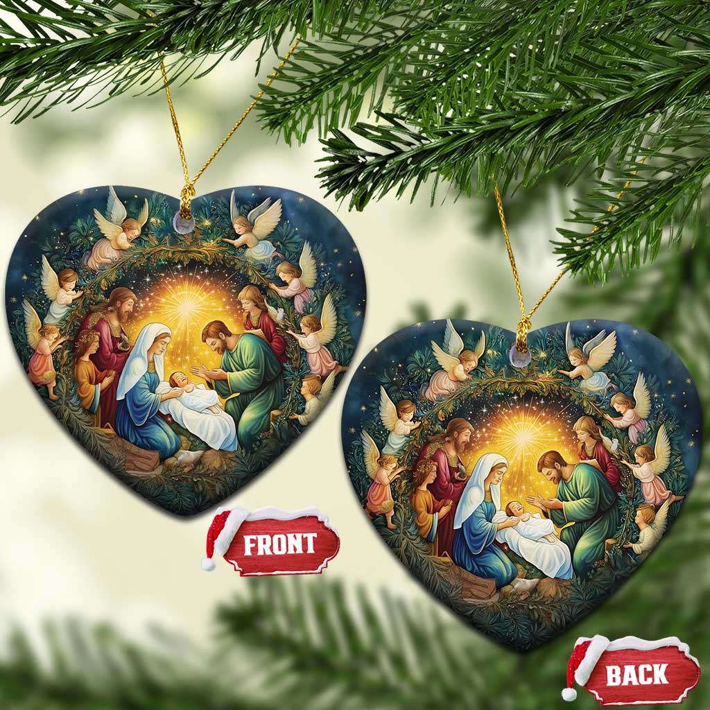 Nativity Christmas Aesthetic Christian Christmas Ornament TS09