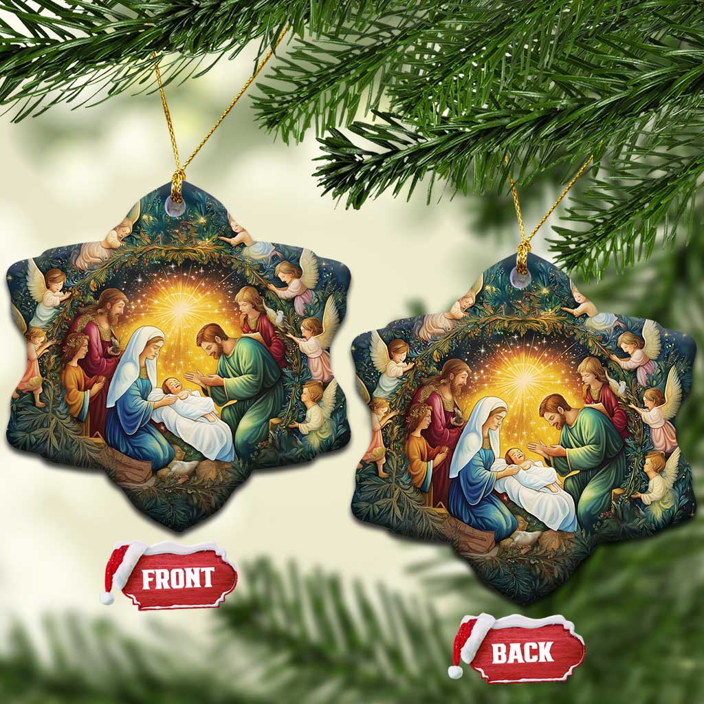Nativity Christmas Aesthetic Christian Christmas Ornament TS09
