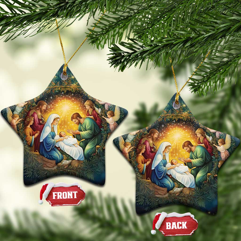 Nativity Christmas Aesthetic Christian Christmas Ornament TS09