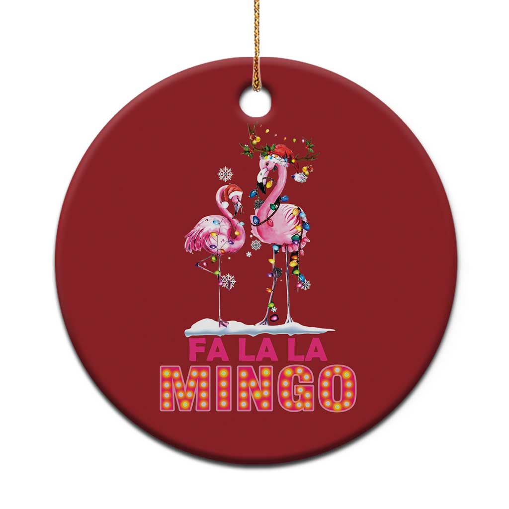 Fa La La Mingo Flamingo Hawaiian Xmas Christmas Ornament TS09