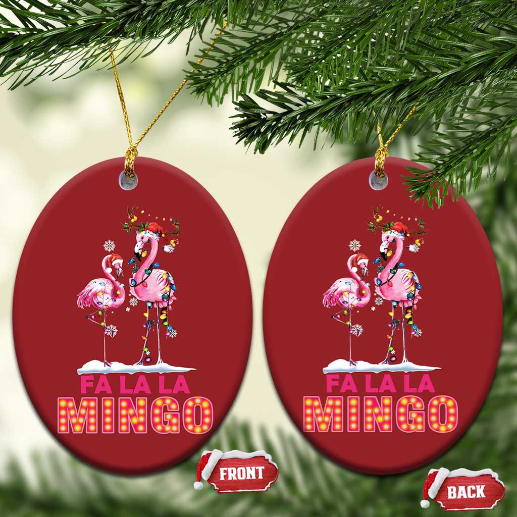 Fa La La Mingo Flamingo Hawaiian Xmas Christmas Ornament TS09