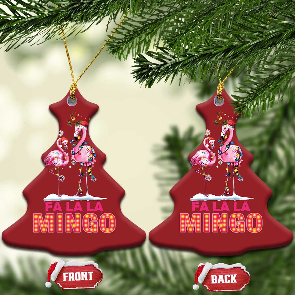 Fa La La Mingo Flamingo Hawaiian Xmas Christmas Ornament TS09