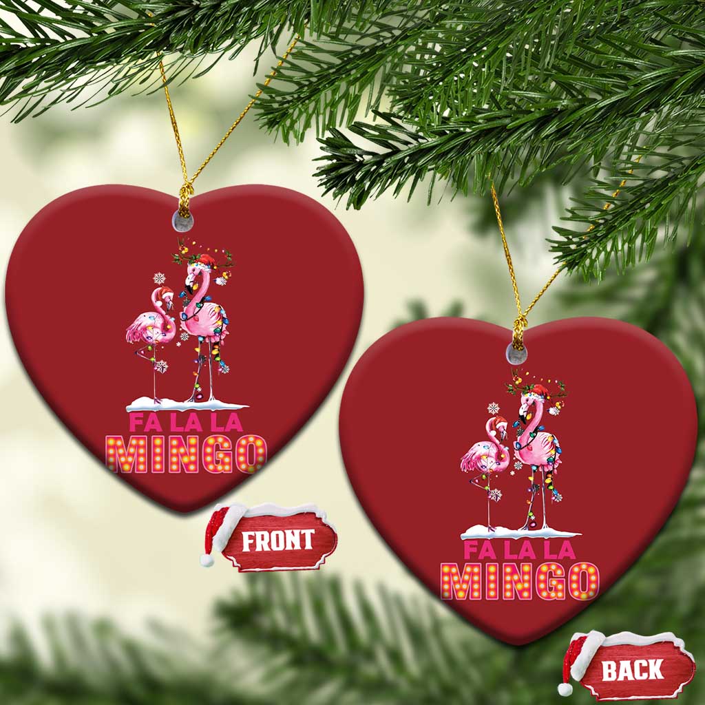Fa La La Mingo Flamingo Hawaiian Xmas Christmas Ornament TS09