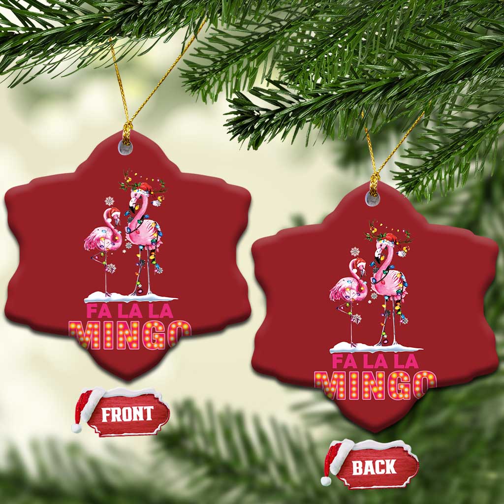 Fa La La Mingo Flamingo Hawaiian Xmas Christmas Ornament TS09