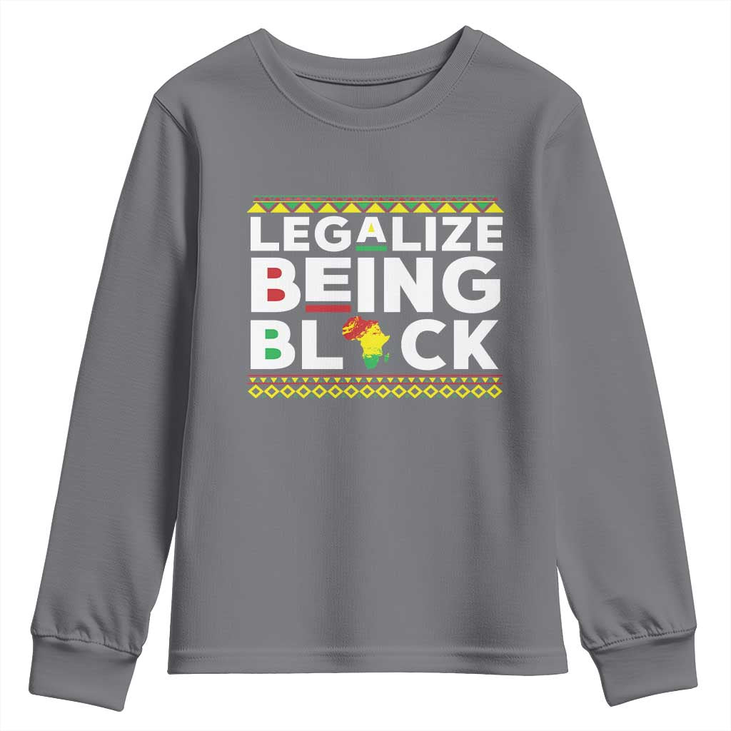 Black Pride Youth Sweatshirt Legalize Being Black History TS09
