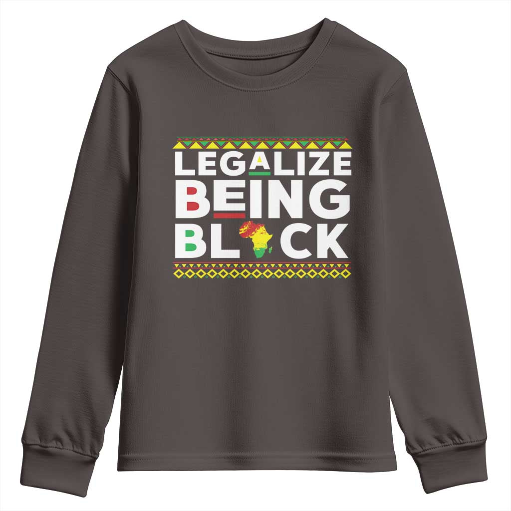 Black Pride Youth Sweatshirt Legalize Being Black History TS09