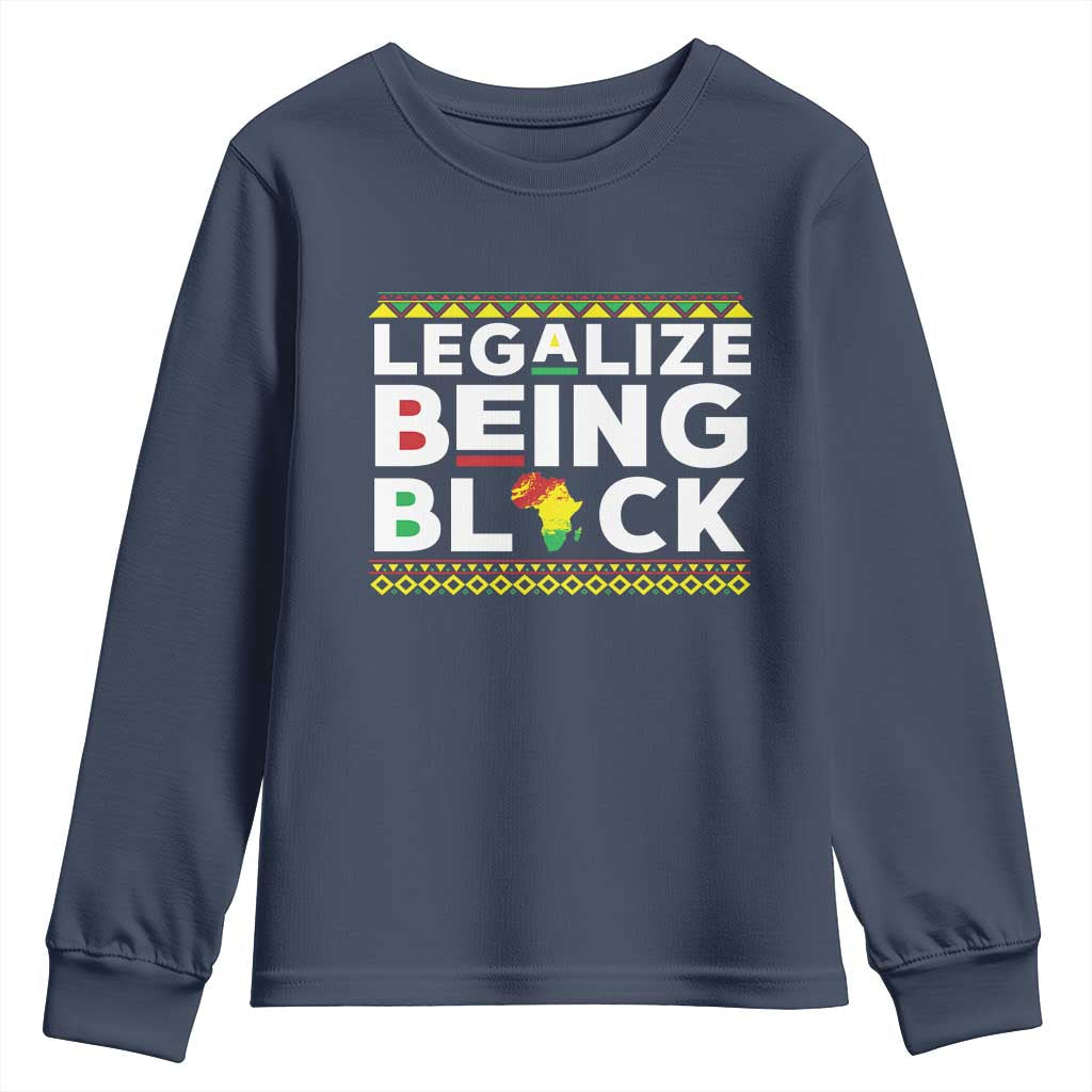 Black Pride Youth Sweatshirt Legalize Being Black History TS09