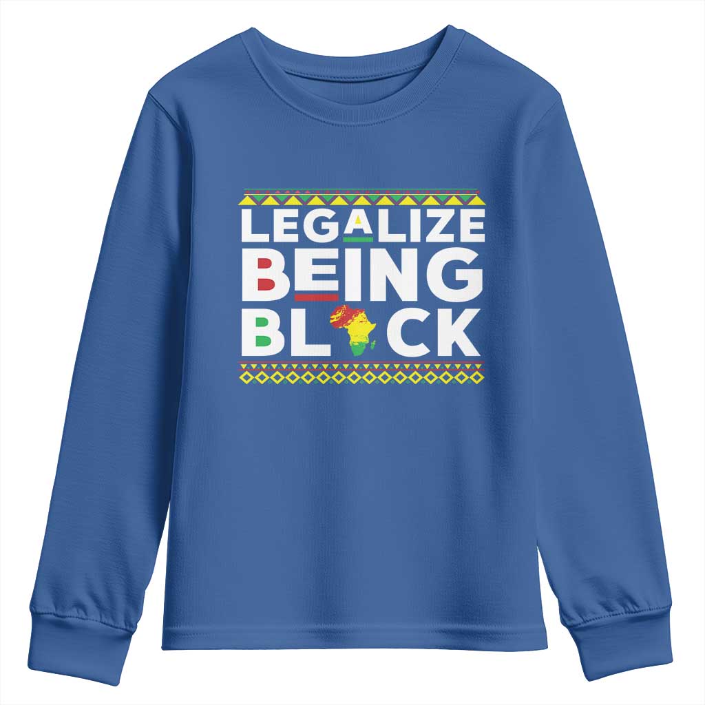 Black Pride Youth Sweatshirt Legalize Being Black History TS09