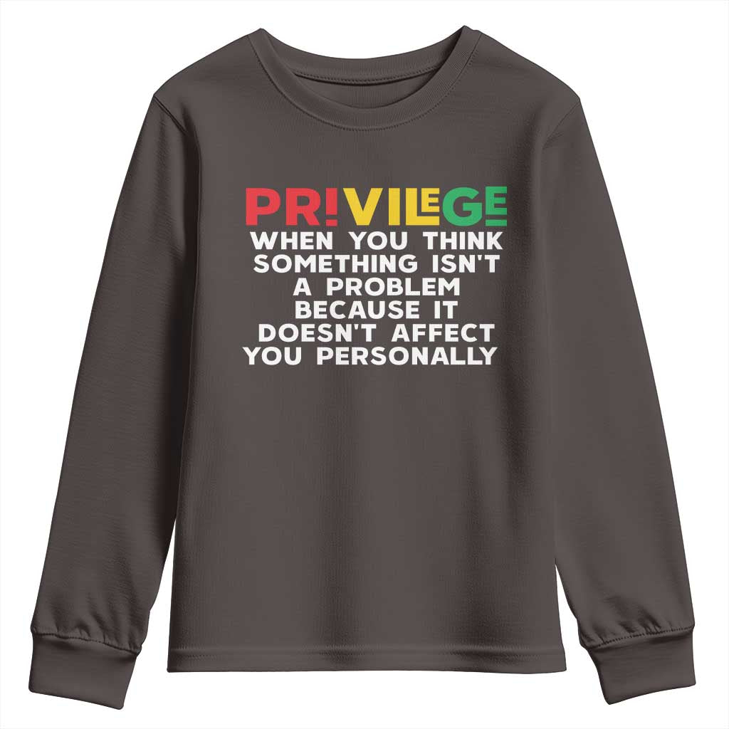 Black History Youth Sweatshirt Privilege Explained BLM TS09