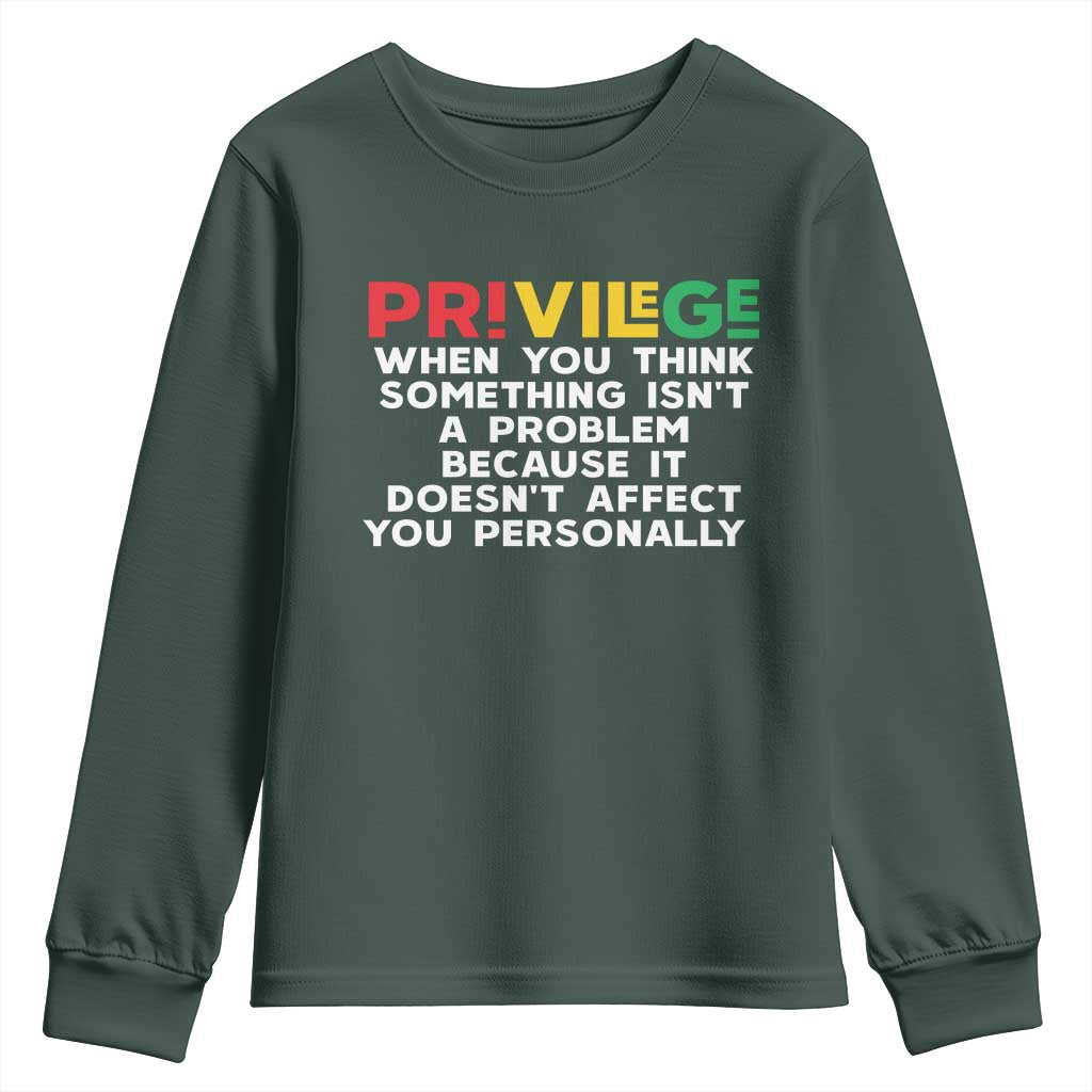 Black History Youth Sweatshirt Privilege Explained BLM TS09