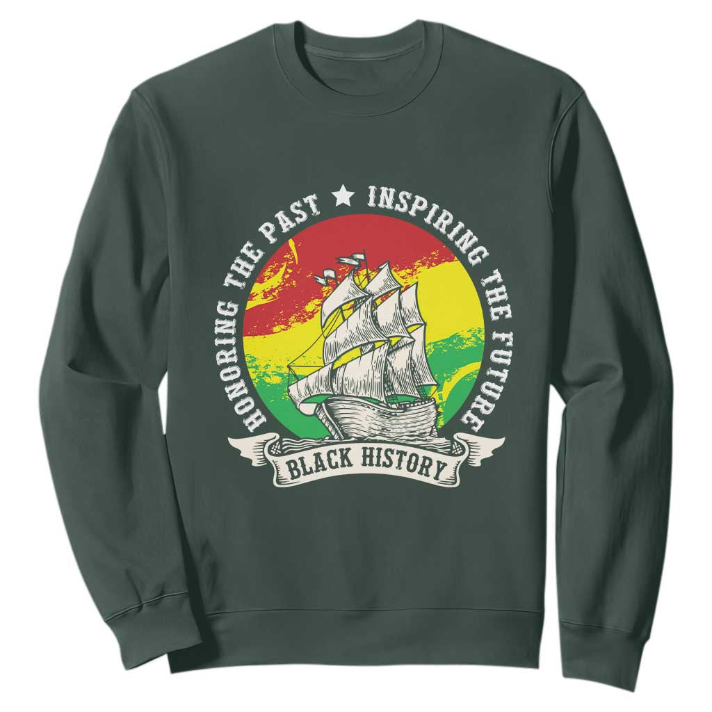 Black History Pride Sweatshirt Honoring The Past Inspiring The Future TS09