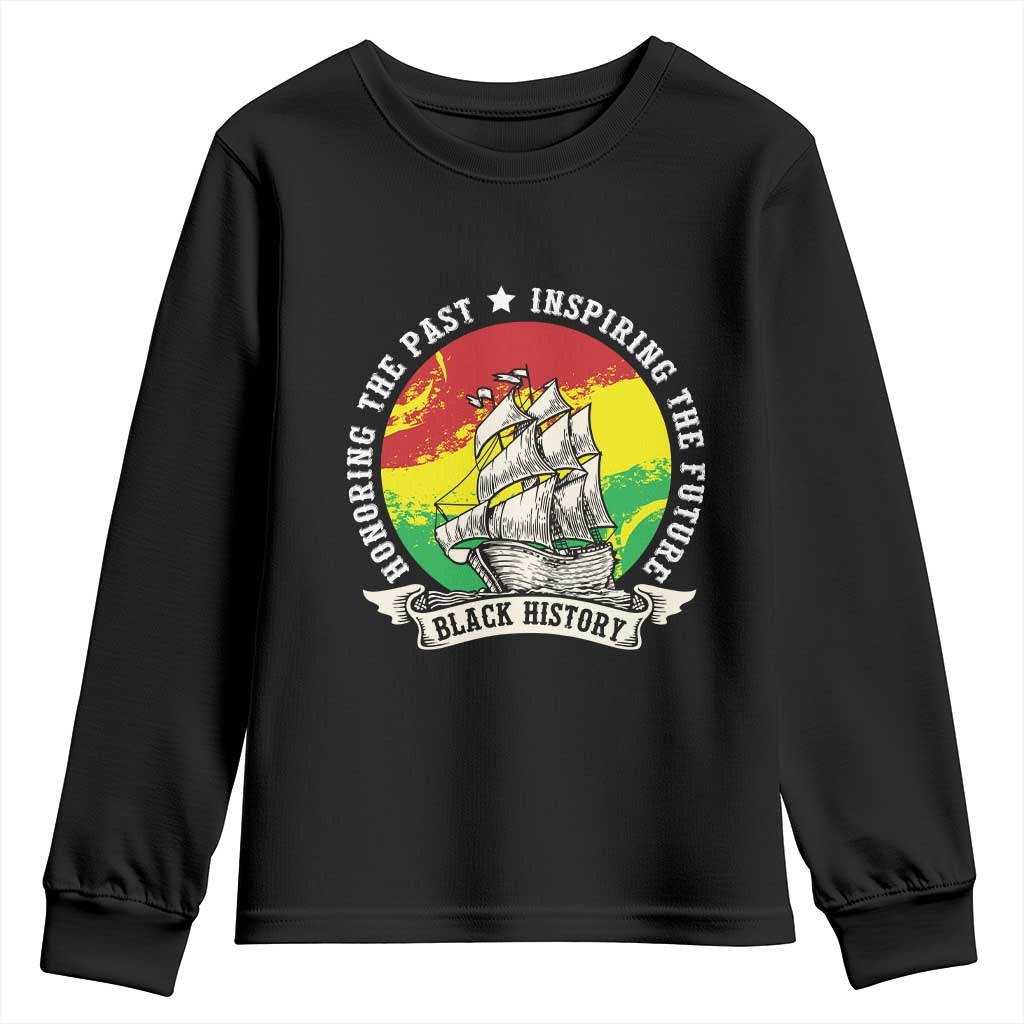 Black History Pride Youth Sweatshirt Honoring The Past Inspiring The Future TS09