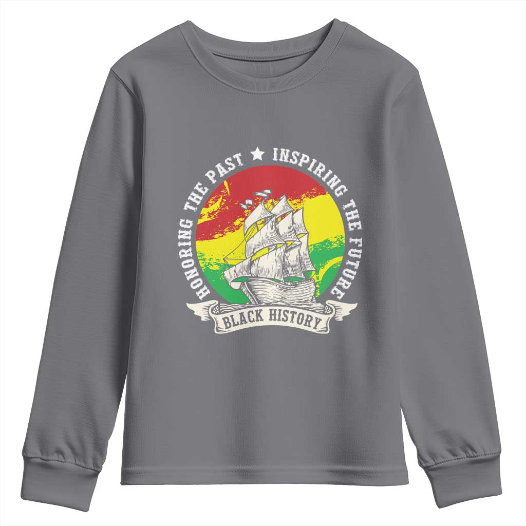 Black History Pride Youth Sweatshirt Honoring The Past Inspiring The Future TS09