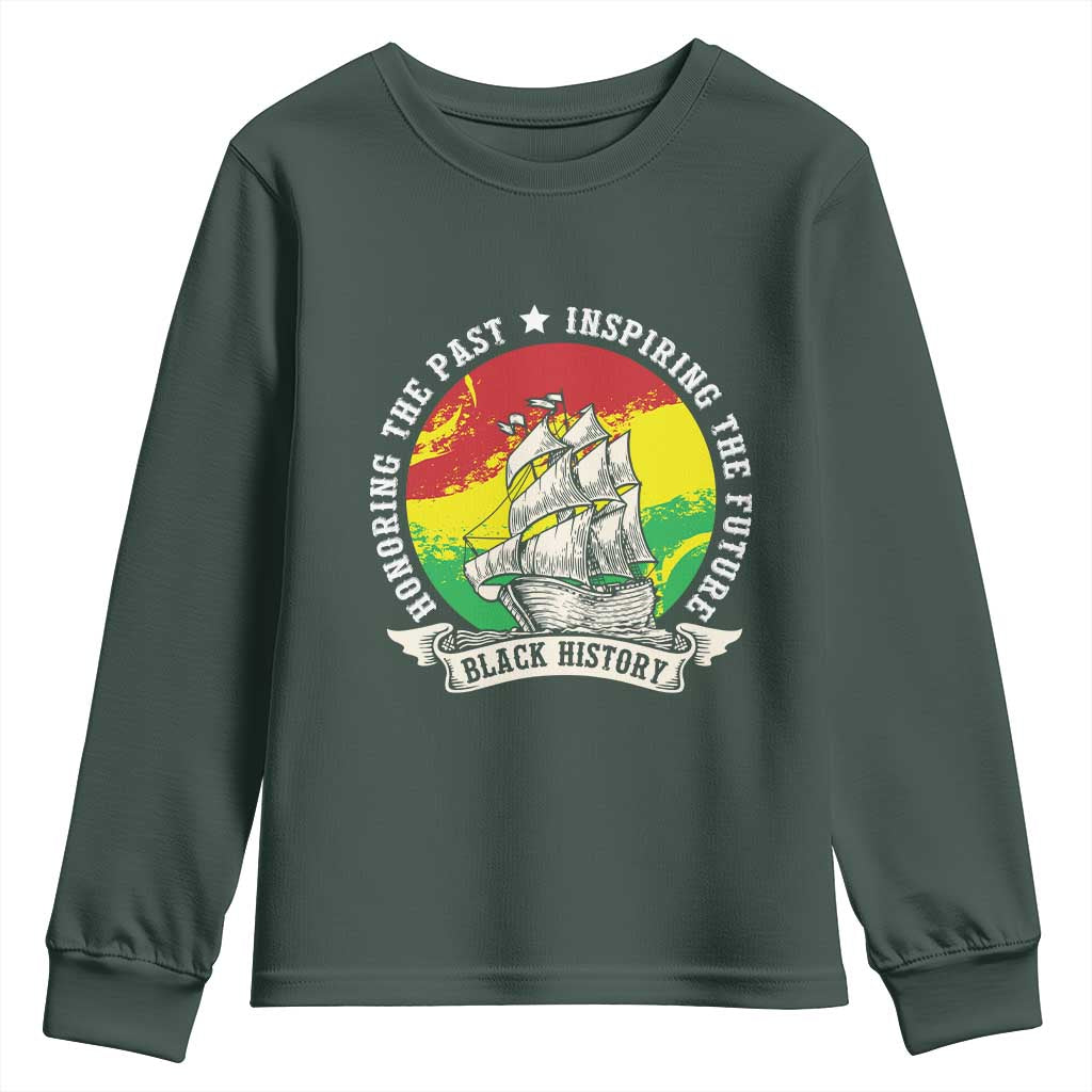 Black History Pride Youth Sweatshirt Honoring The Past Inspiring The Future TS09