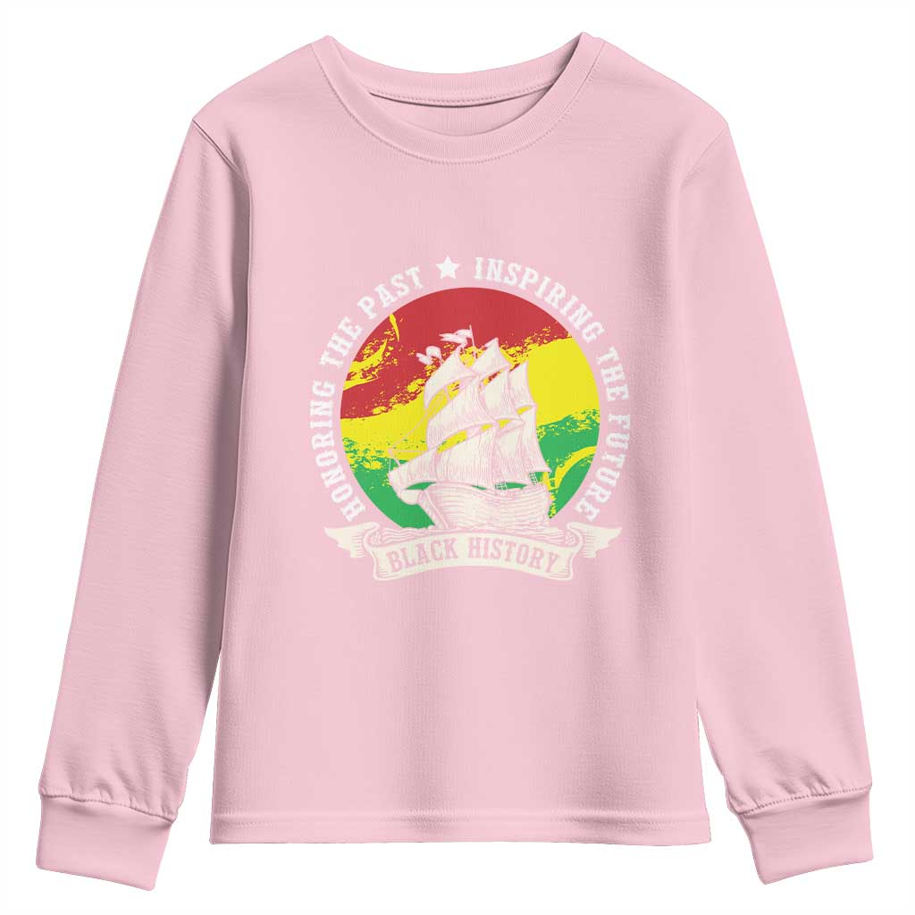 Black History Pride Youth Sweatshirt Honoring The Past Inspiring The Future TS09