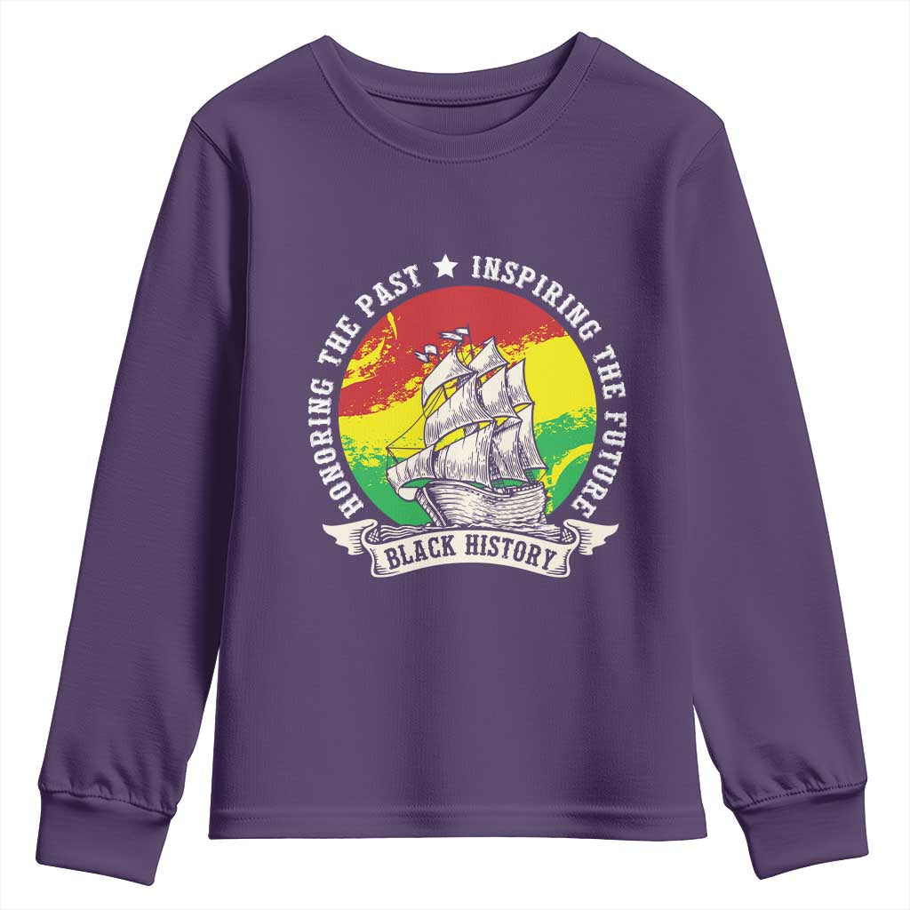 Black History Pride Youth Sweatshirt Honoring The Past Inspiring The Future TS09