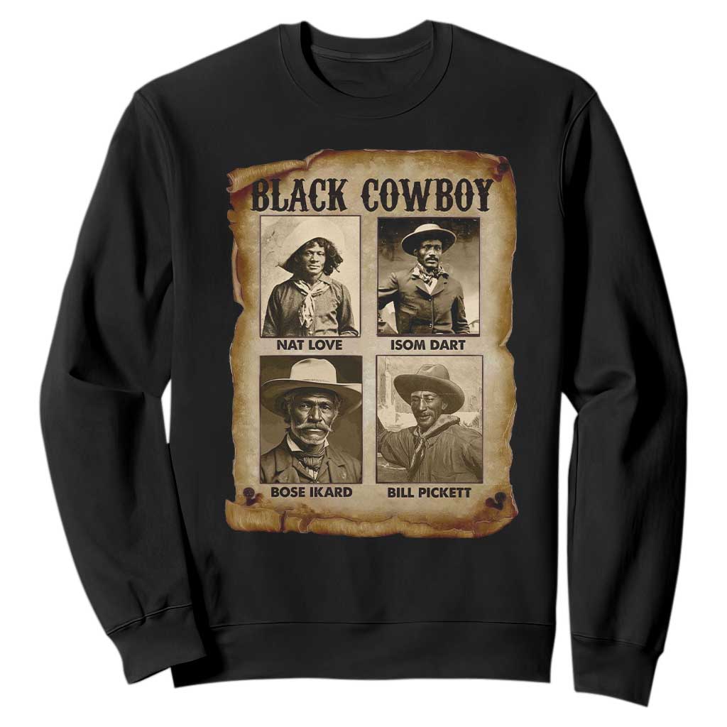 Black Cowboy Sweatshirt African American Legendary Cowboys Black History TS09
